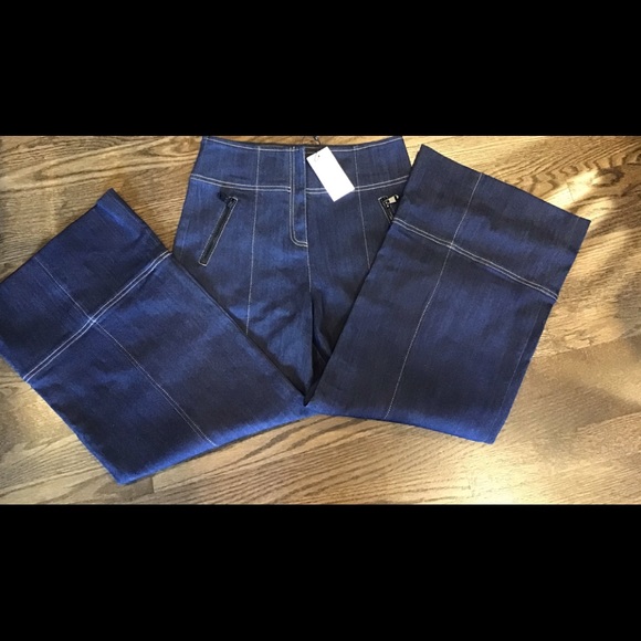 Cinq A Sept Dark Blue Denim Cullots/jeans size 4/6 - Picture 1 of 15
